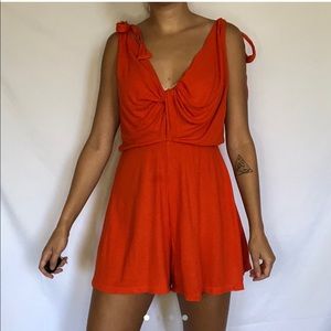 Red/ orange romper
